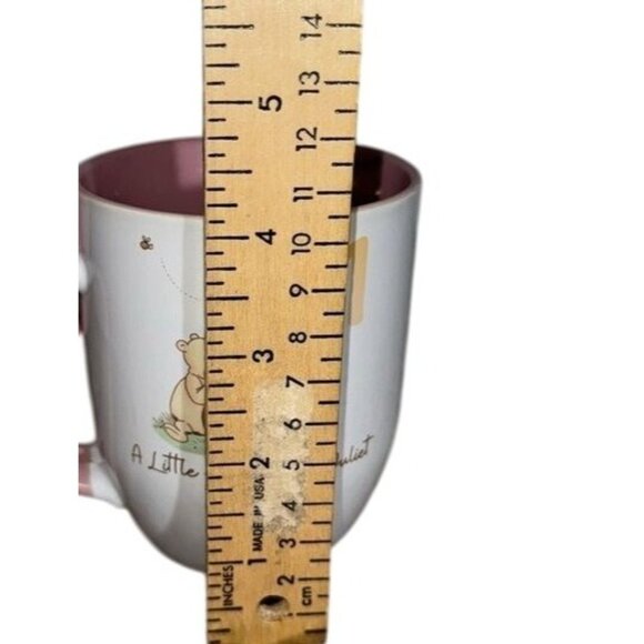 Winnie The Pooh Mug Set With Spoon - Pink & White Ceramic Cups For Kids - Picture 6 of 6